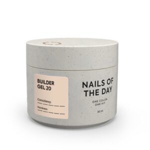 nailsoftheday builder gel 20 – caramel beige professional sculpting gel 30 ml