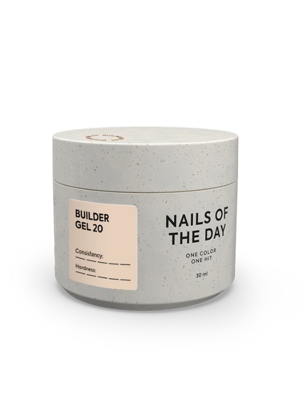 nailsoftheday builder gel 20 – caramel beige professional sculpting gel 30 ml