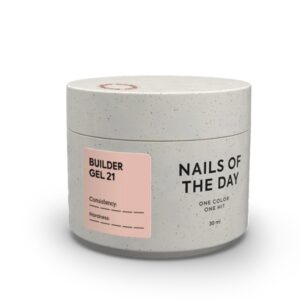 nailsoftheday builder gel 21 – warm caramel professional sculpting gel 30 ml