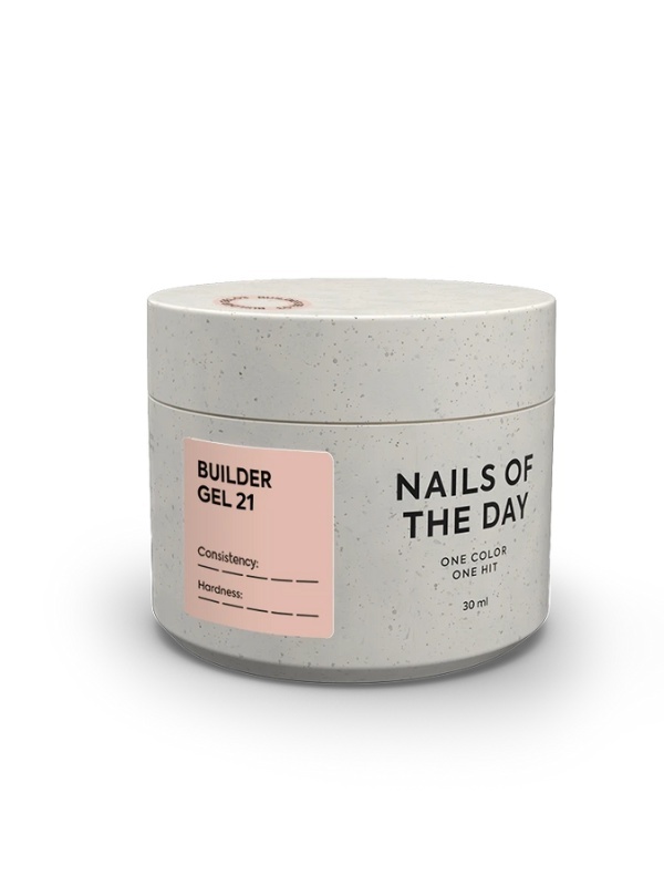 nailsoftheday builder gel 21 – warm caramel professional sculpting gel 30 ml