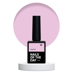 nailsoftheday color top 01 – elegant soft pink glossy no wipe top coat 10 ml