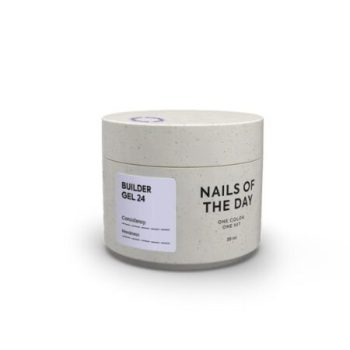 nailsoftheday builder gel 24 – classic milky white professional sculpting gel 30 ml